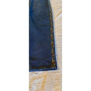 Knox Rose Denim Distressed Jeans Size 12 Cropped Stylish Stitching Down Legs